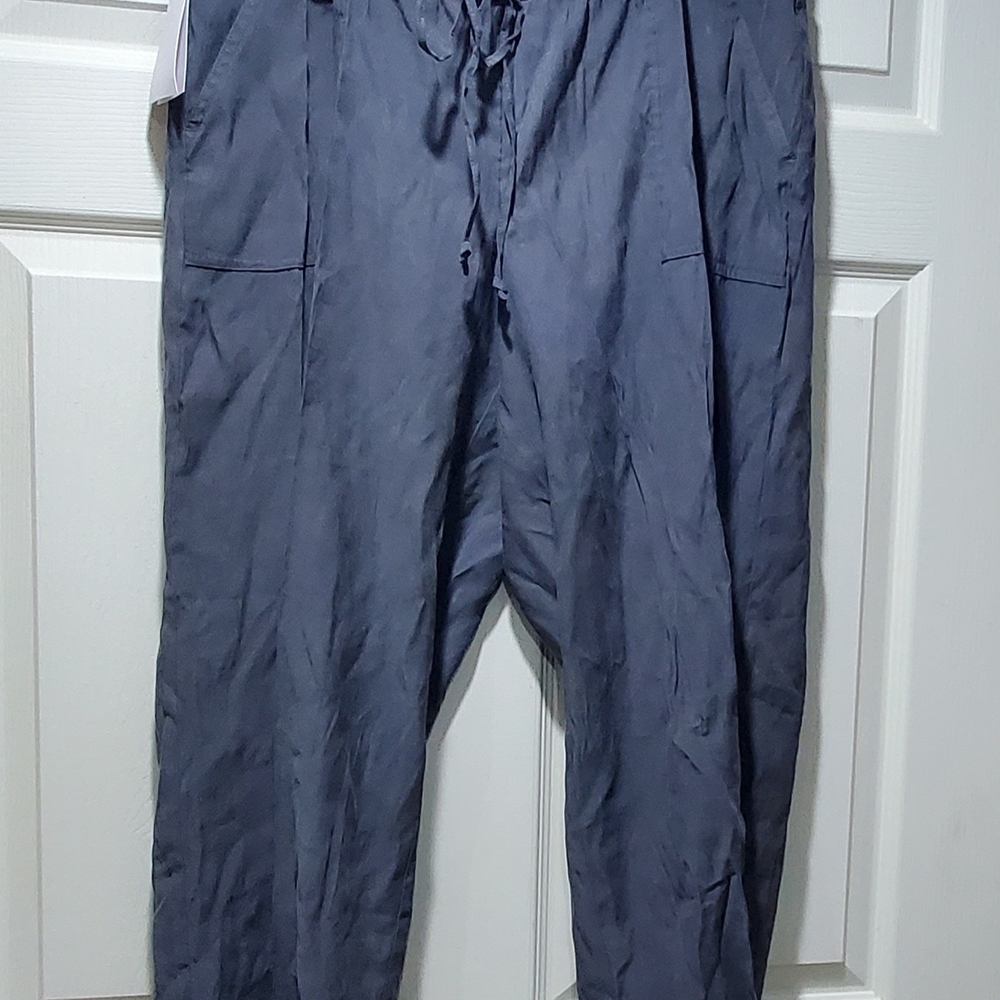 Women's Casual Gray Post-pregnancy Cargo Pants